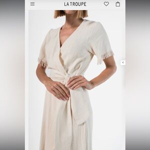 La Troupe Sandal Dress Cream Size 2 / Medium